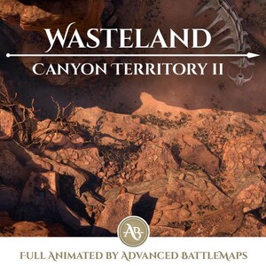 Geanimeerde strijdkaart | Wasteland: deel 2/4 Canyon Territory: Dungeon and Dragons