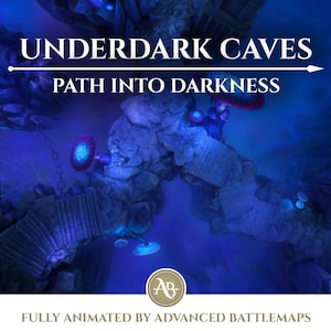 Geanimeerde strijdkaart | Underdark Caves - Deel 1/4 Pad naar de duisternis - Dungeon and Dragons