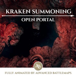 Geanimeerde strijdkaart | Kraken Summoning: deel 4/4, open portaal: Dungeon and Dragons