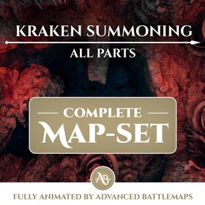 Geanimeerde strijdkaart | Kraken Summoning - Complete kaartenset - Dungeon and Dragons