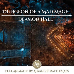 Geanimeerde strijdkaart | Dungeon Of A Mad Mage - Deel 4/9 Deamon Hall - Dungeon and Dragons
