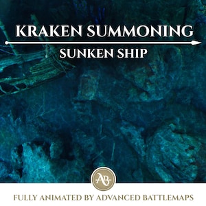 Geanimeerde strijdkaart | Kraken Summoning - Deel 1/4 gezonken schip - Dungeon and Dragons