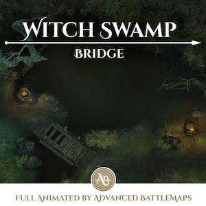 Geanimeerde strijdkaart | Witch Swamp - Deel 3/3 - Brug - Dungeon and Dragons