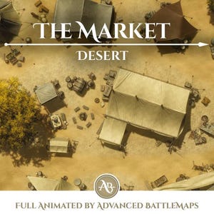 Geanimeerde strijdkaart | The Market - Deel 1/3 Desert - Dungeon and Dragons