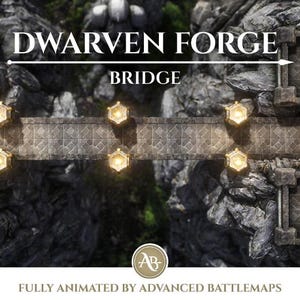 Geanimeerde strijdkaart | Dwarven Forge - brug deel 2/4 - Dungeon and Dragons