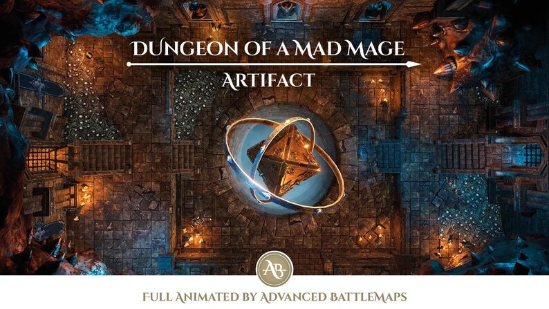Animated Battlemap | Dungeon of A Mad Mage - Part 6/9 Artifact