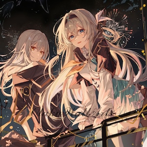 Honkai Star Rail Firefly 12 &quot;x 18&quot; Vertikale Poster Drucke, KOSTENLOSER Schlüsselbund, Fan Kunstdruck, Porträt Poster Druck, Benutzerdefinierte Größe | [Glühwürmchen_V (2)]