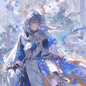 Honkai Star Rail Sunday 12&quot;x18&quot; Vertical Poster Prints, FREE Keychain, Fan Art Print, Portrait Print, Custom Size | [Sunday_V (19)]