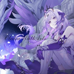 Honkai Star Rail Castorice 12&quot;x18&quot; Horizontal Poster Prints, FREE Keychain, Fan Art Print, Landscape Print, Custom Size | [Castorice_H (10)]