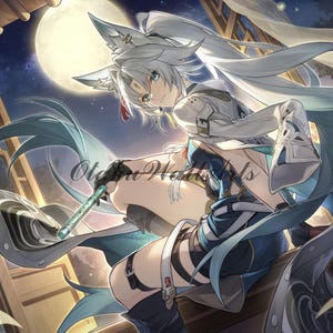 Honkai Star Rail Feixiao 12&quot;x18&quot; Landscape Poster Prints, FREE Keychain, Fan Art Print, Horizontal Print, Custom Size | [Feixiao_H (2)]