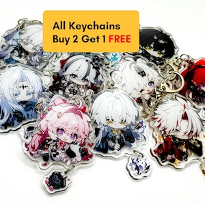 Wuthering Waves Cute Keychain, Buy2Get1FREE, Wuthering Waves Charm, NEW Character Phoebe, Yinlin, Jinhsi, Carlotta, Shanghen, Phrolova,