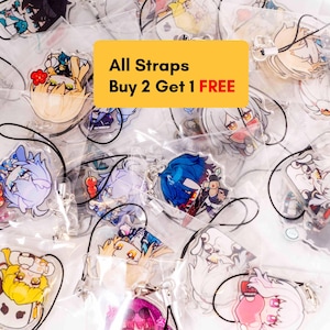 Honkai Star Rail Chibi Strap, Buy2Get1Free, HSR Keychain, Character Phone Strap, Boothill, Blade, Firefly, Topaz, Dr.Ratio, Robin