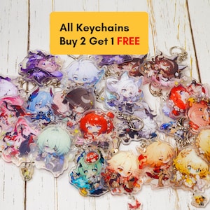 Honkai Star Rail Chibi Keychain, Buy2Get1Free, NEW Character, HSR Charm, Mydei, Jing Yuan, Phainon, The Herta, Castorice, Anaxa | 70-94