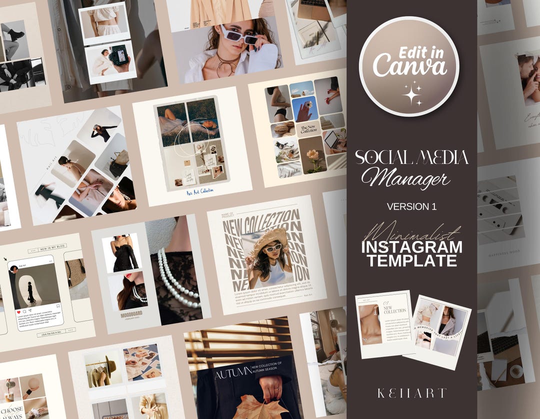 Aesthetic Instagram Post Templates Canva - Positive Quotes for ...
