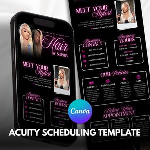Professional Acuity Website Scheduling Template Acuity Scheduling Booking Site Acuity Scheduling Template DIY Canva Template