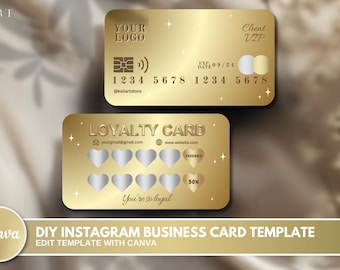 Beauty-klantenkaarten, sjabloonontwerp doe-het-zelfmarketingkaarten, sjabloon salonvisitekaartje, Lash VIP-klantenkaarten Nail Business Rewards-kaart