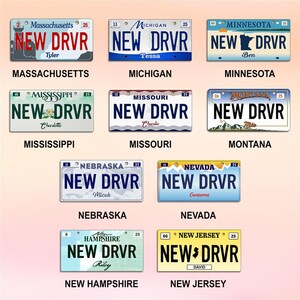 Personalized New Driver Ornament, Florida License Plate Keepsake, Xmas Gift image 4