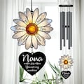 Personalized Nana White Daisy Wind Chime, Mother's Day Gift, Custom Grandkids Names, Nana's Blessings, Grandma Gift, You are My Sunshine