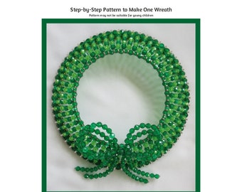 St. Patrick's Day Beaded Wreath Safety Pin and Beading Pattern / Tutorial PDF Step-by-Step Detailed Instructions