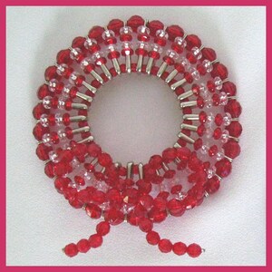 Mini Patriotic Wreaths Safety Pin and Beading Pattern / Tutorial PDF Step-by-Step Detailed Instructions image 3