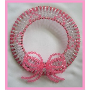 Awareness / Cause / Support / Cancer Ribbons Beaded Wreath Safety Pin and Beading Pattern / Tutorial PDF Step-by-Step Detailed Instructions image 2