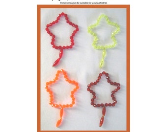 Autumn Leaves Beading Pattern / Tutorial PDF Step-by-Step Detailed Instructions