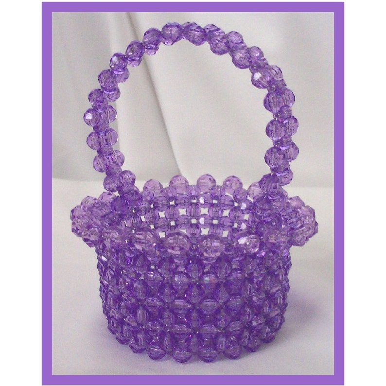 Beaded Easter Basket Beading Pattern Tutorial Pdf Etsy