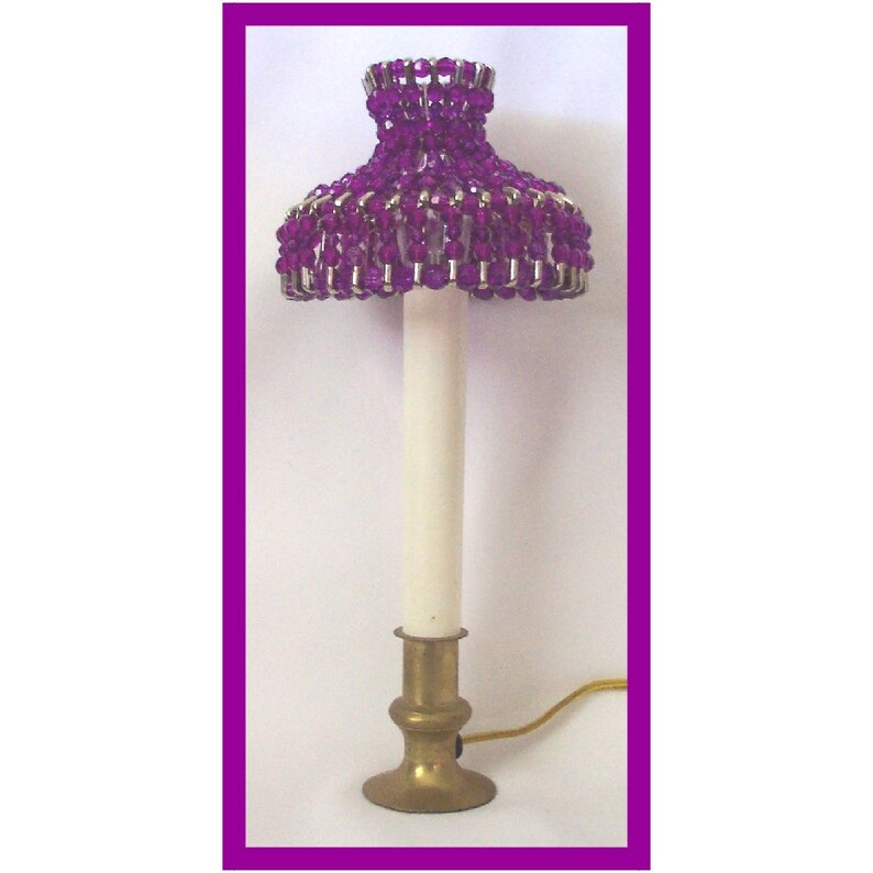Lamp Shade Safety Pin And Beading Pattern Tutorial Pdf Step By Detailed Instructions