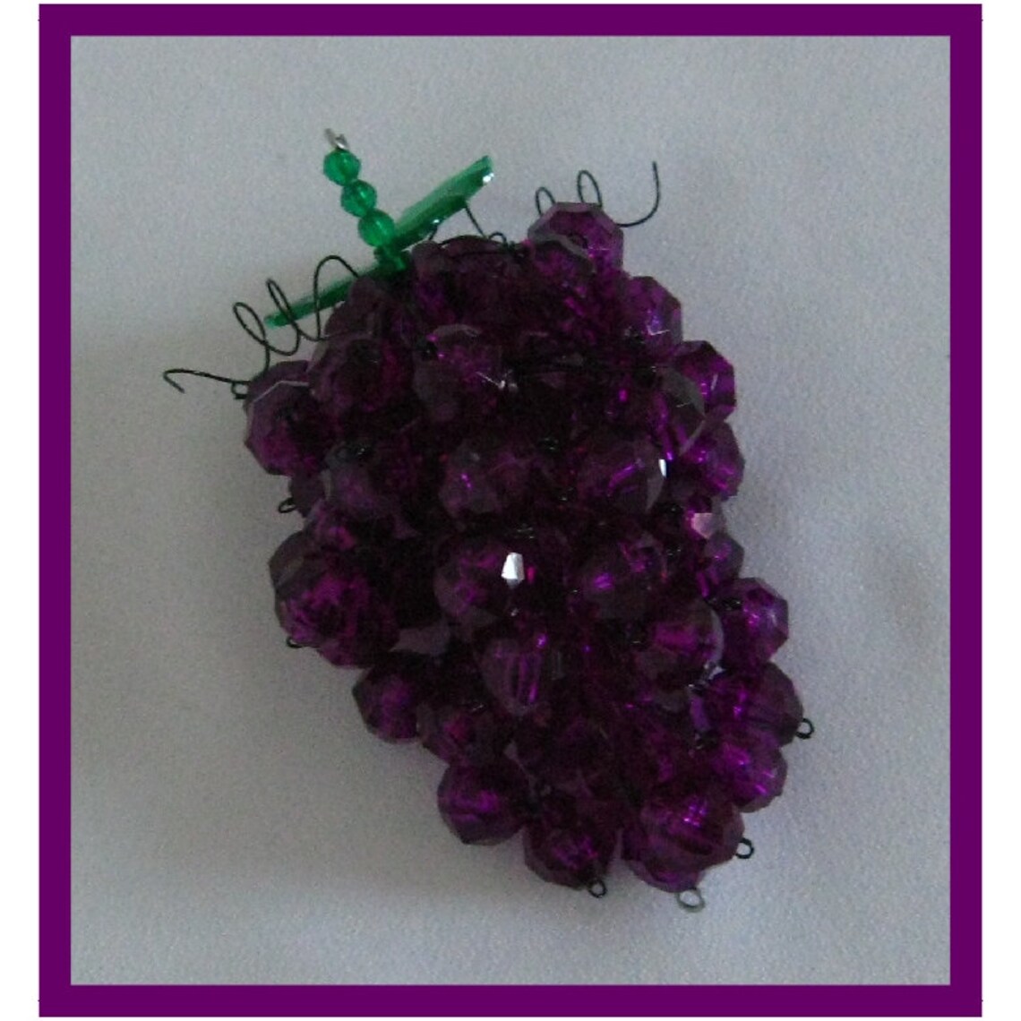 Beaded Grape Cluster Beading Pattern / Tutorial PDF Stepbystep
