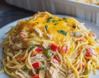 Espaguetis cremosos con queso - Receta digital / PDF imprimible / Fácil y rápido