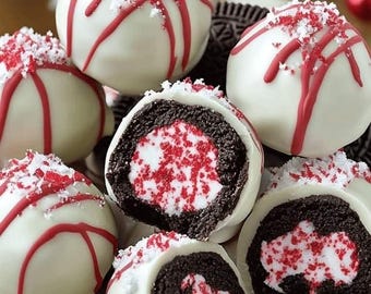 Best Recipe for No-Bake Peppermint Oreo Truffles  | Easy Festive Christmas Dessert with Instant Recipe Download