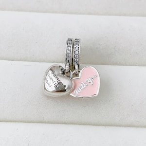 Charms de viaje juntos; Charm de pulsera; Esmalte de plata 925
