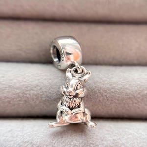 Sterling Silver Rabbit Charm: Animal Bead