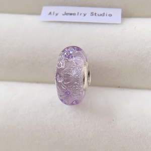 Purple Honeycomb Murano glass Charm;Bracelet Charm;Charm for Bracelet