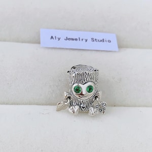 Lovely wooden stake man Charm;Bracelet Charm
