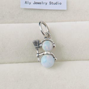 Magic Snowman Charm,Bracelet Charm,Silver Charm