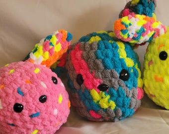 Bunny Ball Plush 4.5" HANDMADE Crochet Animal
