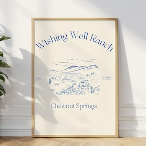 Chestnut Springs digital print | Wishing Well Ranch poster | Elsie Silver | Book merch| Wall art