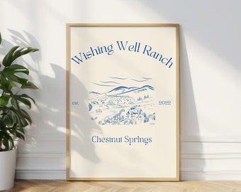 Chestnut Springs digital print | Wishing Well Ranch poster | Elsie Silver | Book merch| Wall art