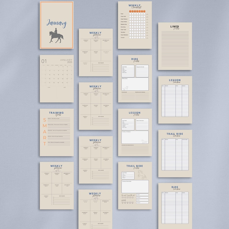 2025 Equestrian Annual Journal. Horse Health and Wellness Tracker ...
