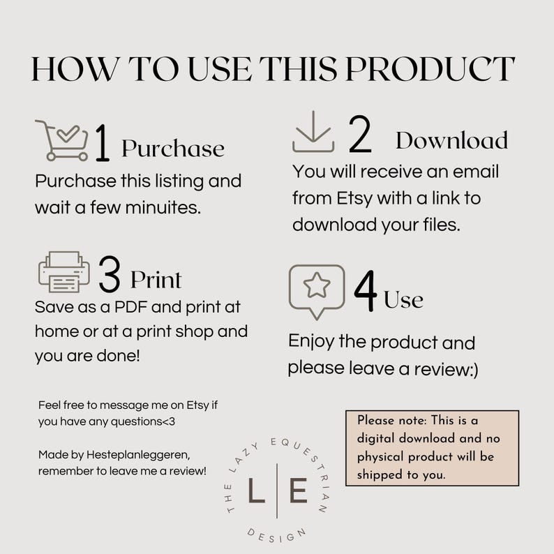 Horse Blanket Chart. A3 AND A4 Size. Stall Front Blanket Schedule