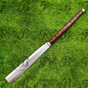 PERSONALIZED MACHETE, 33 inches long HANDMADE Machete, High Steel Carbon Machete , Anniversary Gift Engraved Knife