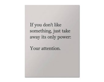 Inspirational Quote Poster - Museum Quality Matte Print, Minimalist Decor