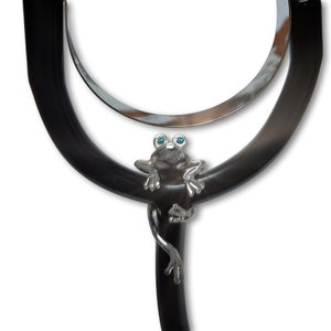 Charm stéthoscope grenouille avec carte de message inspirante - Joli accessoire médical pour infirmières, médecins et professionnels de la santé JoyfulleGifts
