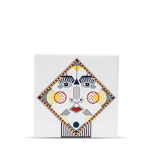 Cubic Vase in Caltagirone Ceramics &quot;Sicilia Bedda&quot; - Handmade in Sicily, in Caltagirone | Design by Jennifer Puzzo | J&#39;ESSENTIA
