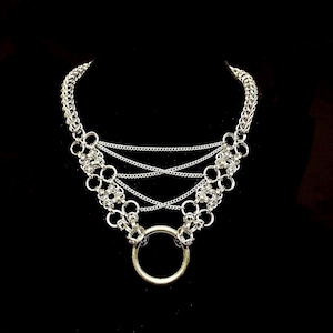 Corseted Handmade Chainmaille Statement Necklace