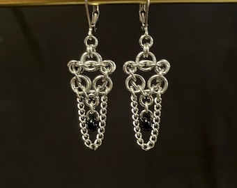 Crest Handmade Chainmaille Earrings
