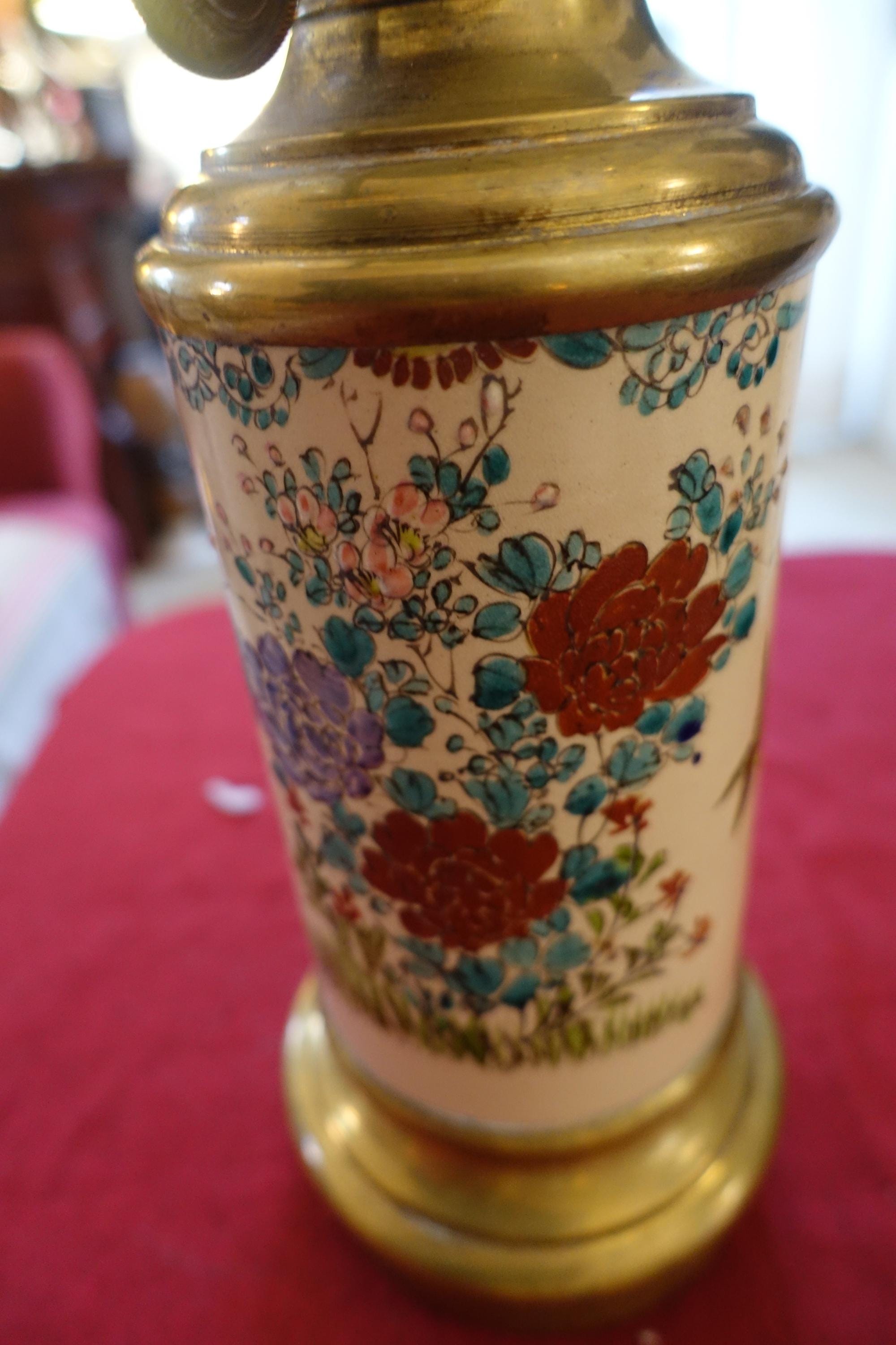 19世紀の日本の陶器製オイルランプ - Etsy 日本