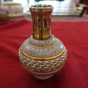 LAMPE BERGER EN céramique décor myosotis EUR 12,00