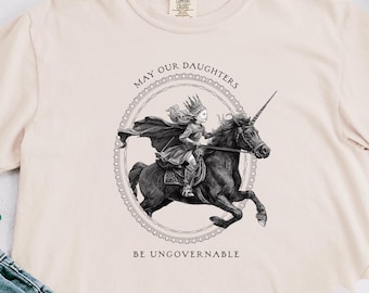 May Our Daughters Be Ungovernable - Unicorn - Comfort Colors Boxy T-shirt